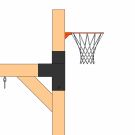 Aanbouwmodule Basketbalnet