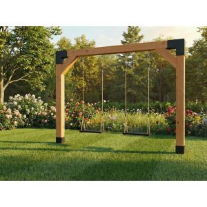 Dubbele schommel - Douglas - 15x15cm