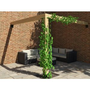 Hoek pergola - compleet